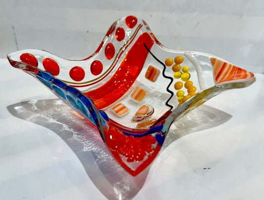6" plate or sun catcher Fused glass, March 15 4:00-6:00